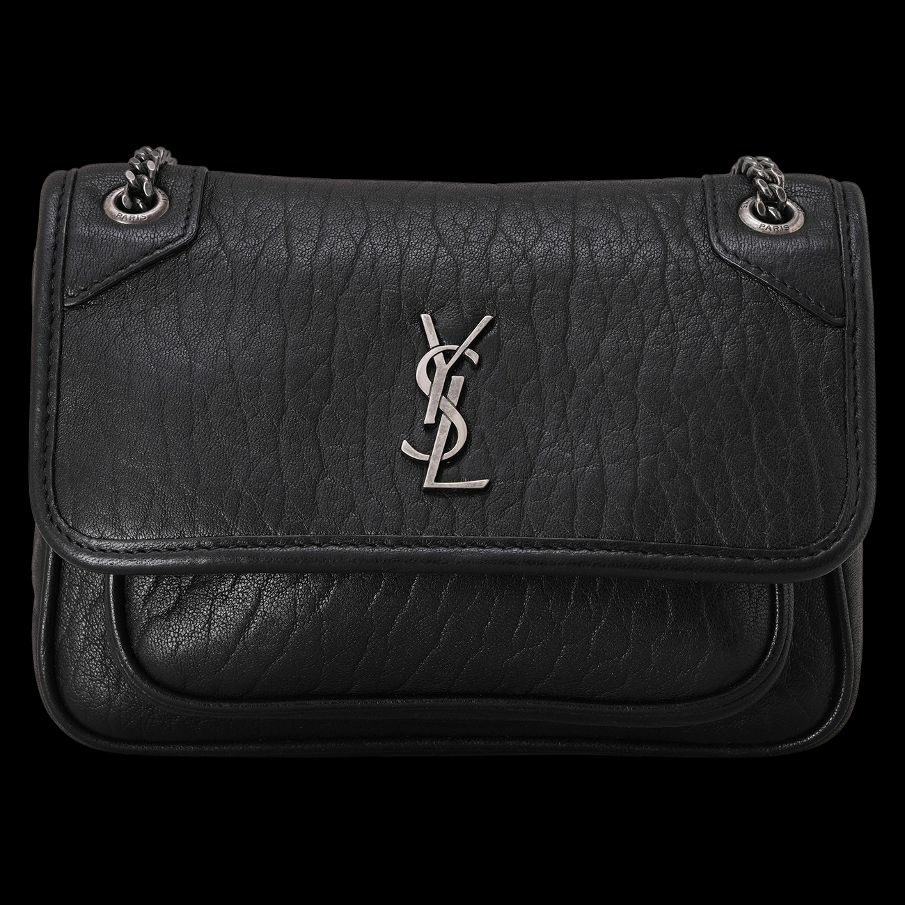 YVES SAINT LAURENT(USED)생로랑 828736 램스킨 니키 미니 숄더백